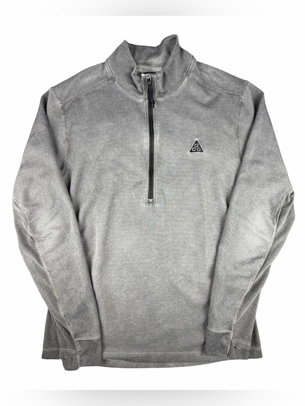 Nike ACG ADV “Steeple Rock” Dri-Fit Half Zip Base Layer Pullover 5% Wool SZ L